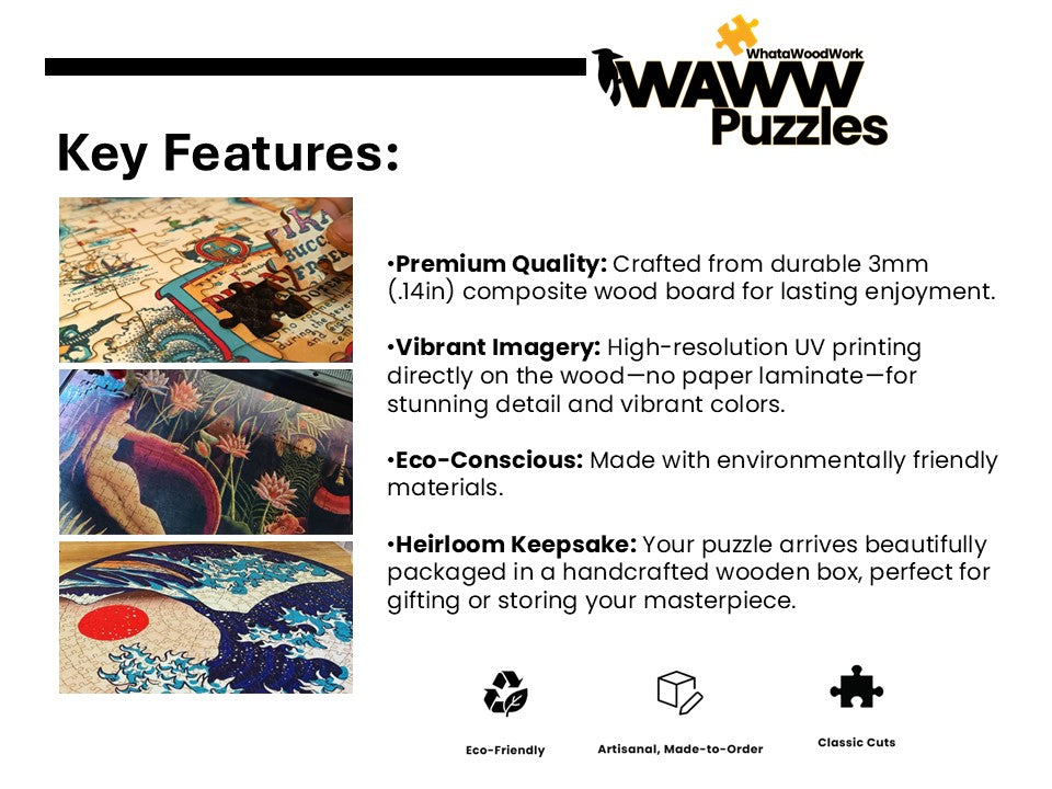 10 Custom Logo Wooden Puzzle | Corporate Gifts in Engraved Keepsake Boxes | Bulk Orders