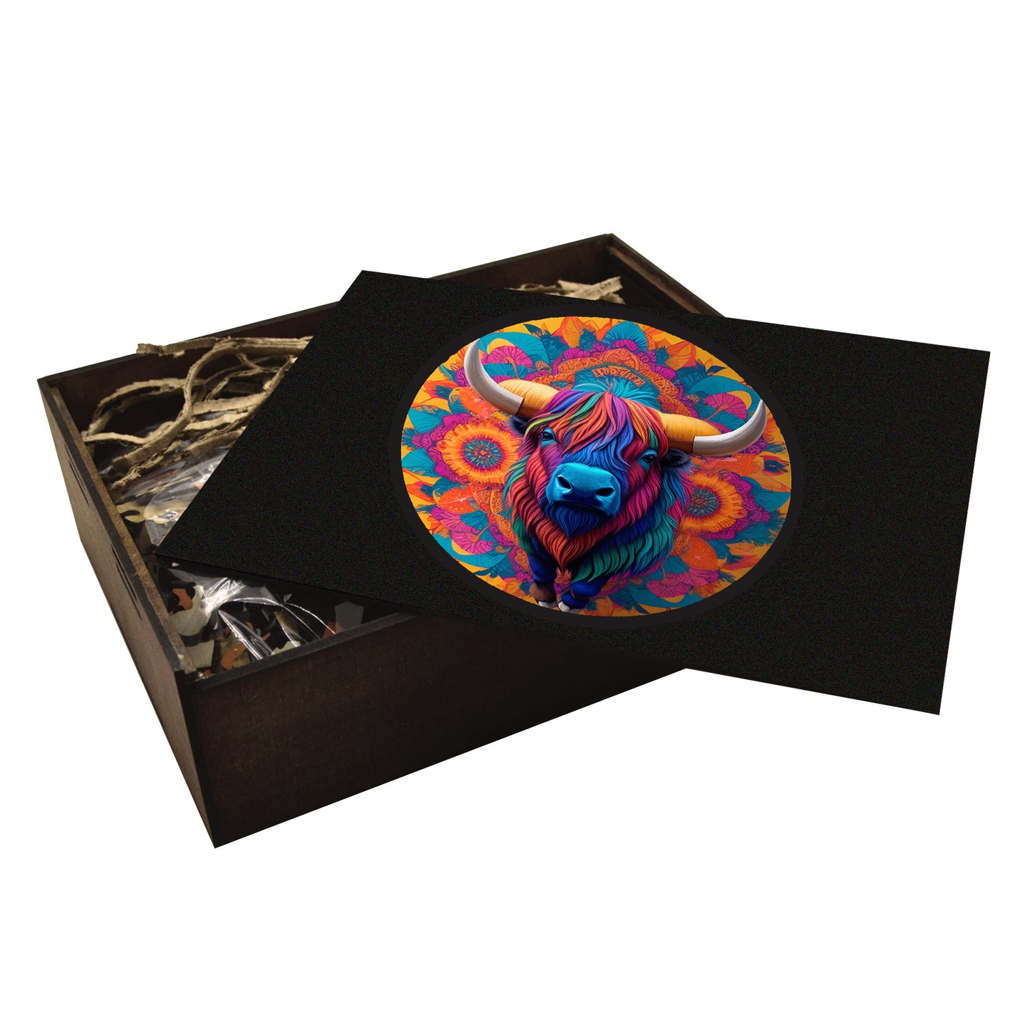Buffalo Bison Wooden Jigsaw Puzzle – 23" Whimsies Edition | Animal Totem Art
