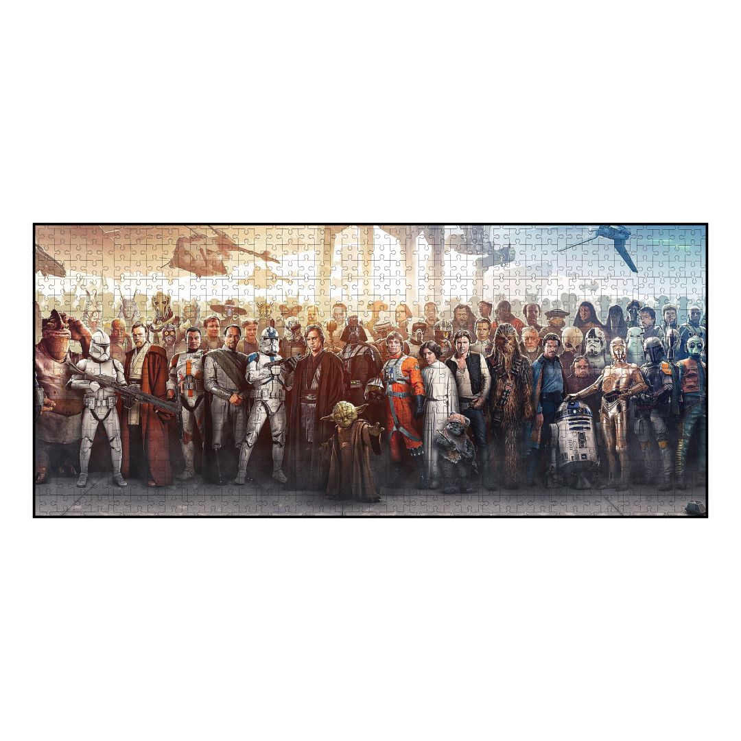 Panoramic wooden jigsaw puzzle. Artisanal laser cut puzzles delivered in handcrafted wooden boxes. Brand WAWW Puzzles