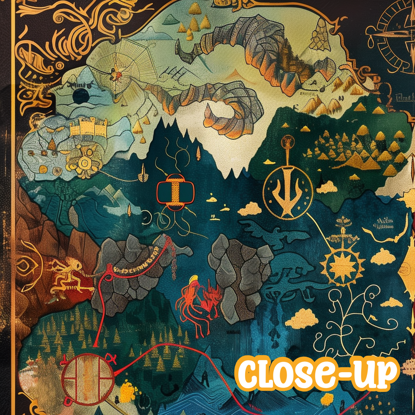 Middle Earth Wooden Puzzle | Jigsaw Tolkien's inspired "Realm of Legends"