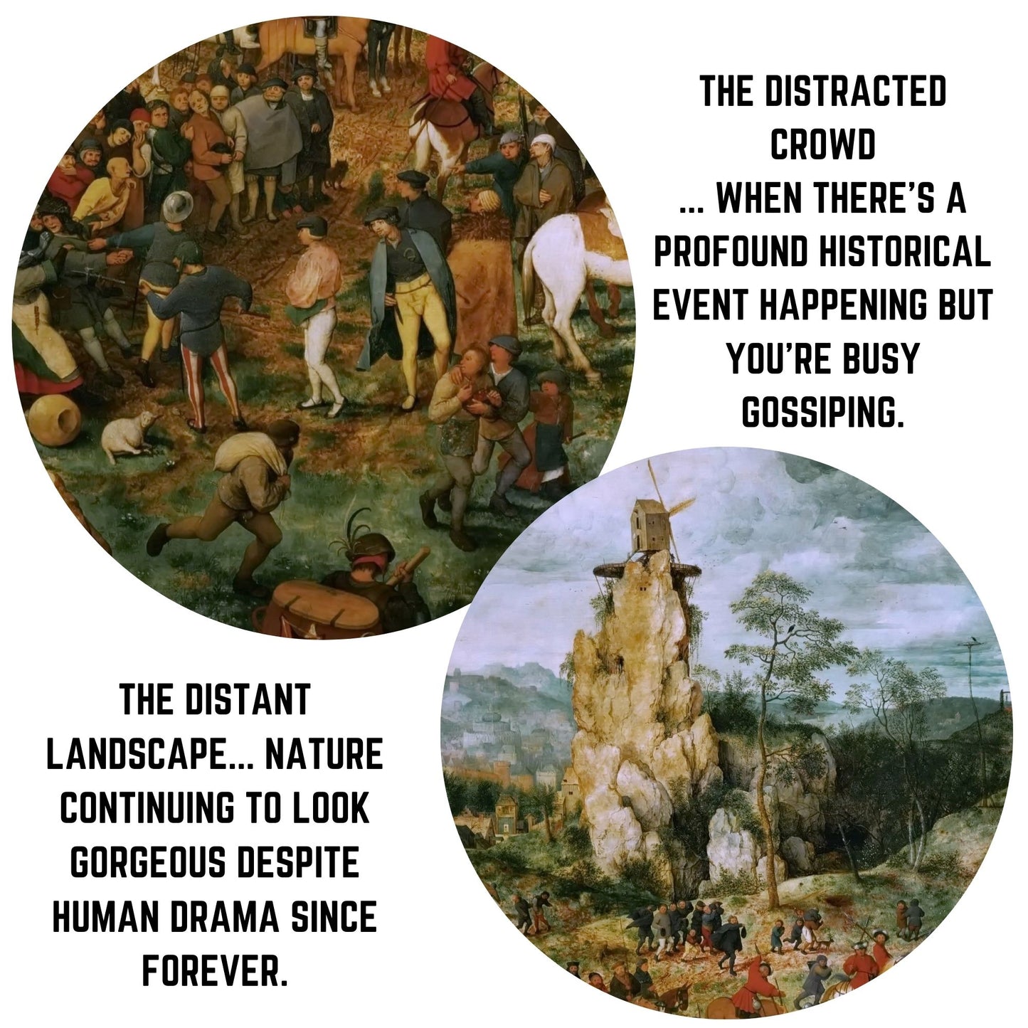 Pieter Bruegel 'Procession to Calvary' | Historical religious artwork wooden jigsaw puzzle