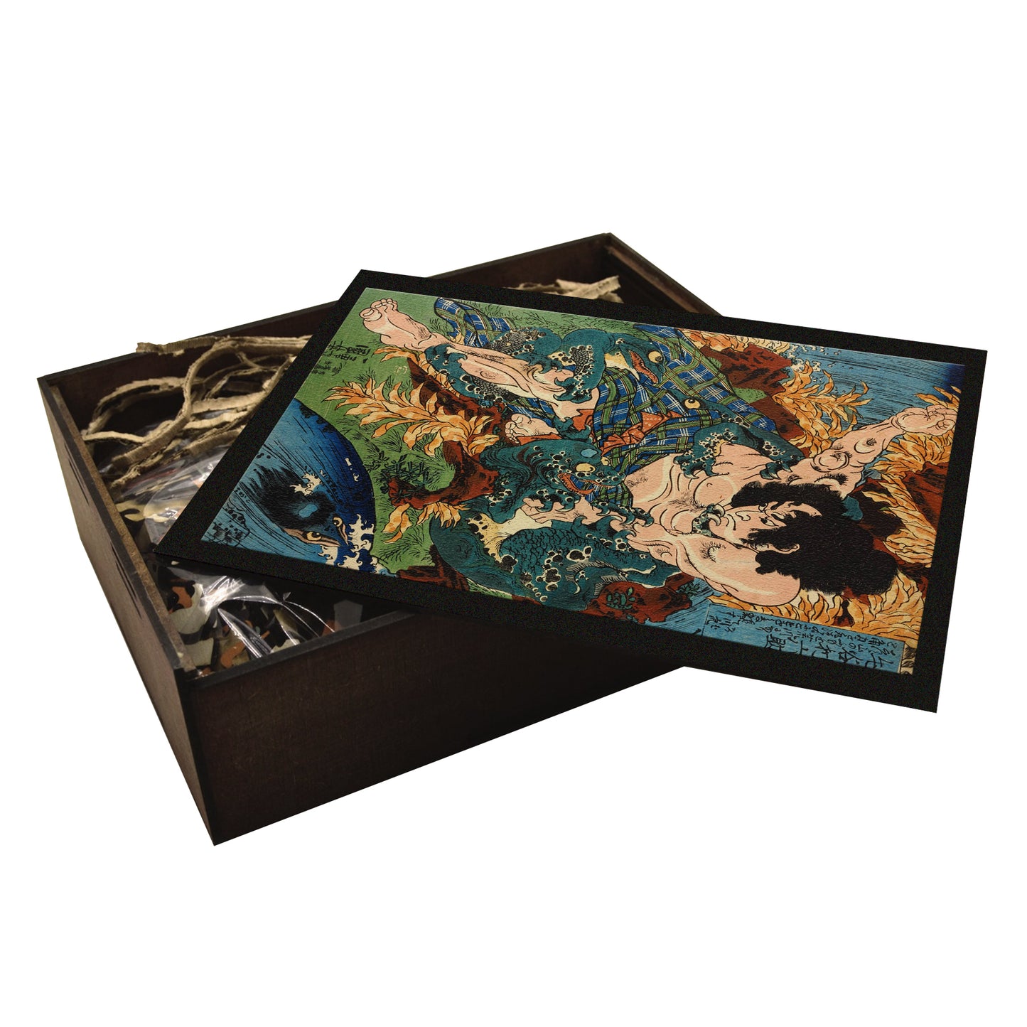 Utagawa Kuniyoshi Wooden Puzzle | Samurai Keyamura | Japanese Art Jigsaw Puzzle