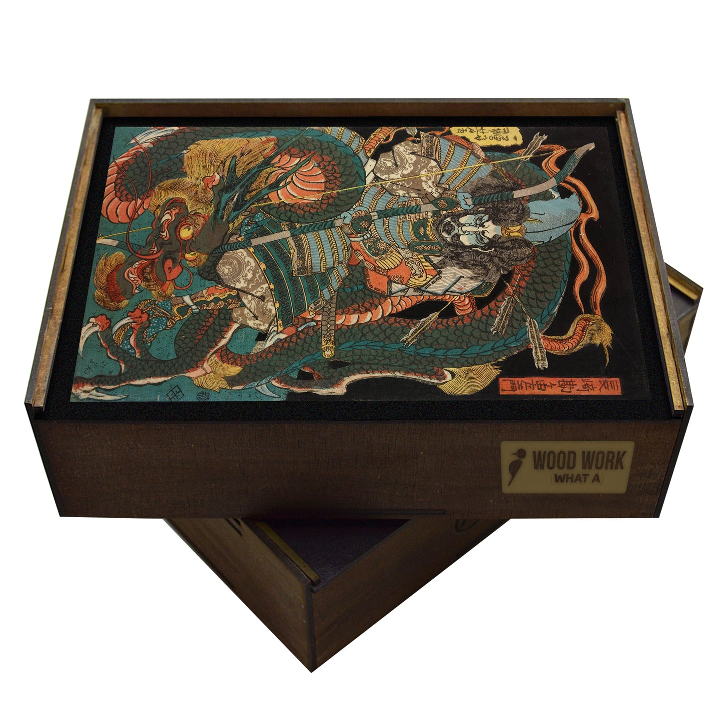 Utagawa Kuniyoshi Wooden Puzzle | Samurai Nagasaki | Japanese Art Jigsaw Puzzle