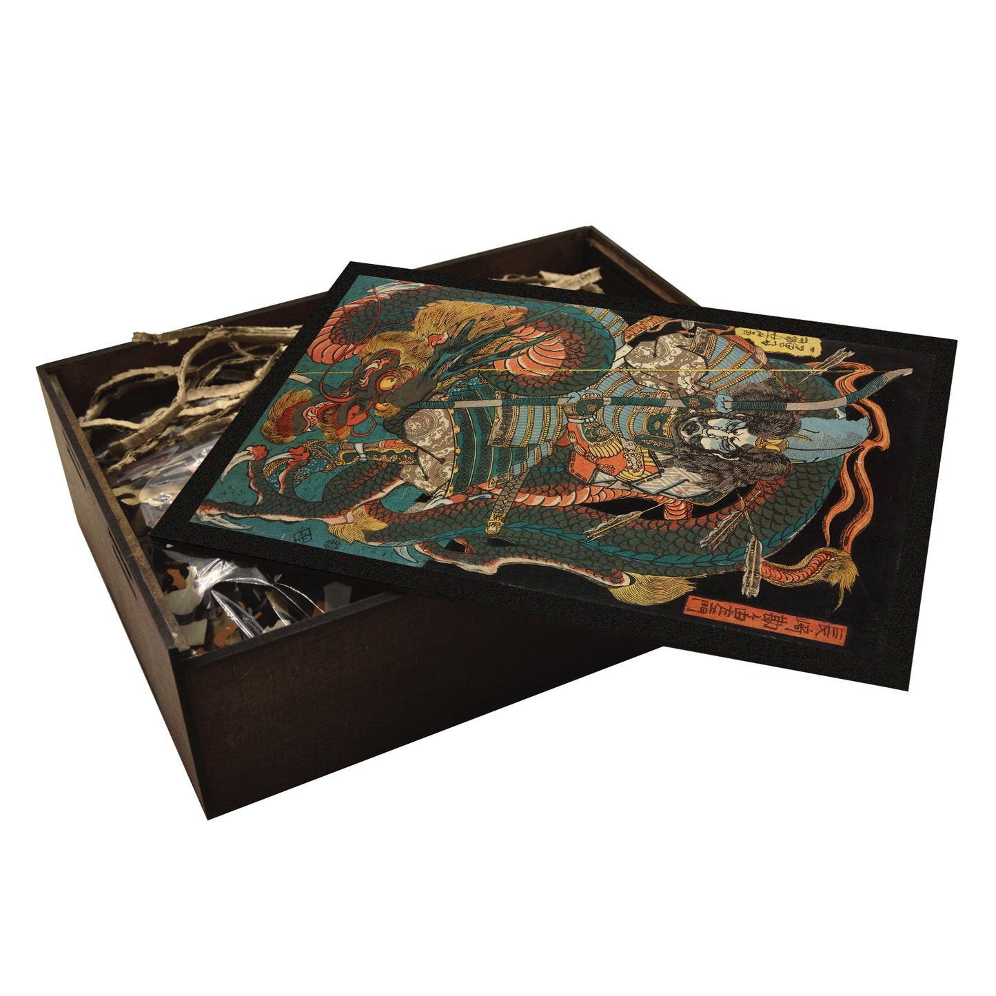 Utagawa Kuniyoshi Wooden Puzzle | Samurai Nagasaki | Japanese Art Jigsaw Puzzle
