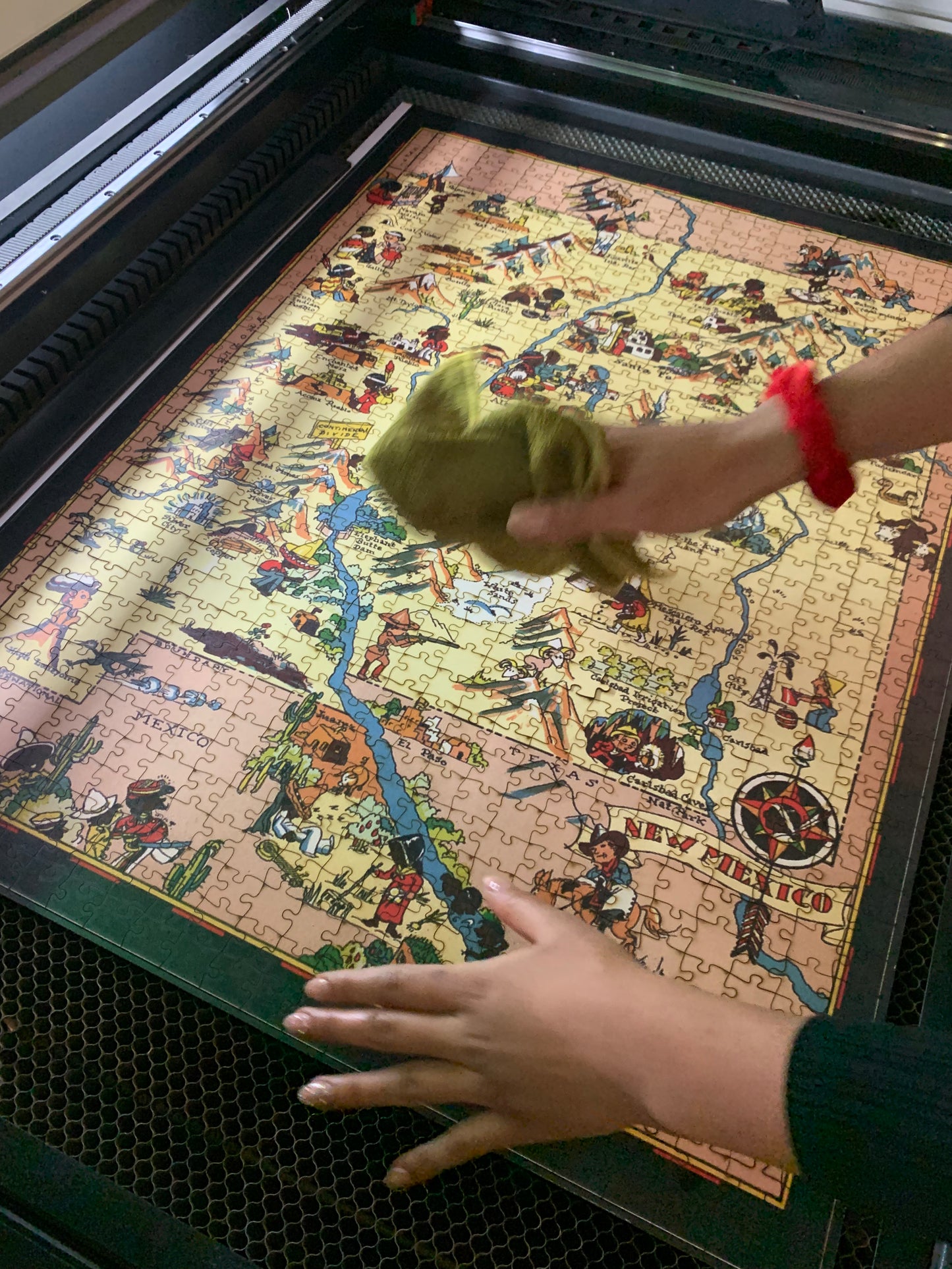 Massachusetts Wooden Puzzle – Vintage Pictorial Map | Unique Adult Jigsaw Puzzle