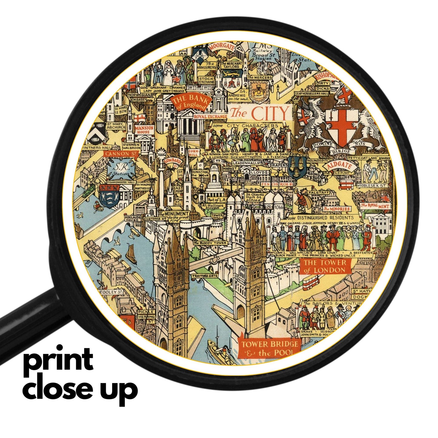 Vintage London Map – Wooden Jigsaw Puzzle | Bastion of Liberty