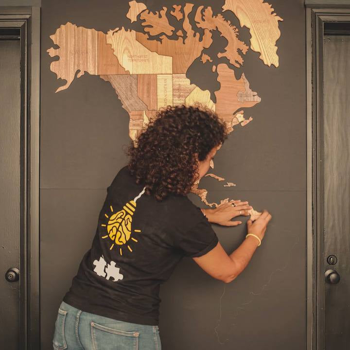 Wooden MAP OF AMERICA | wall & floor puzzle