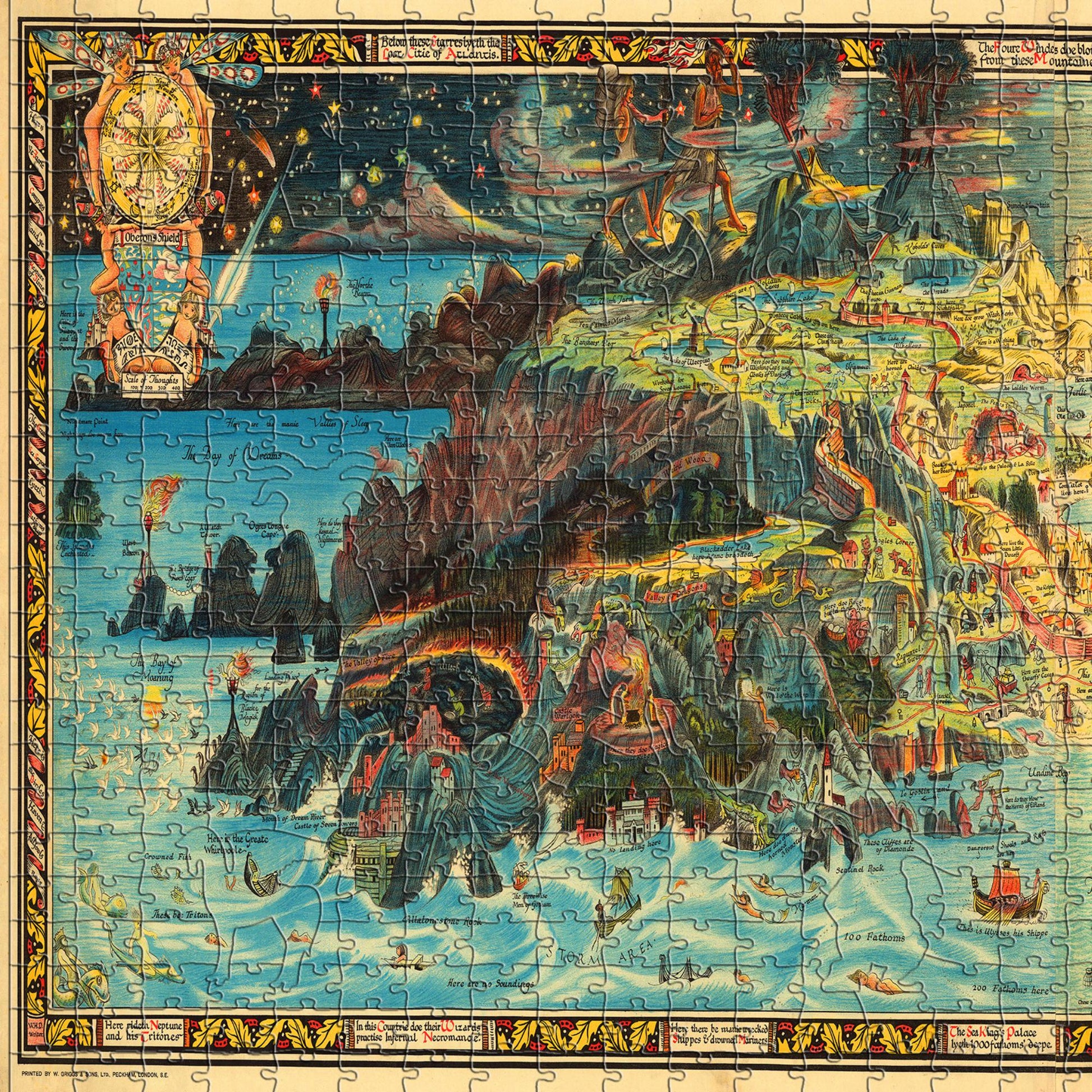 Fairy Land Wooden Vintage Puzzle