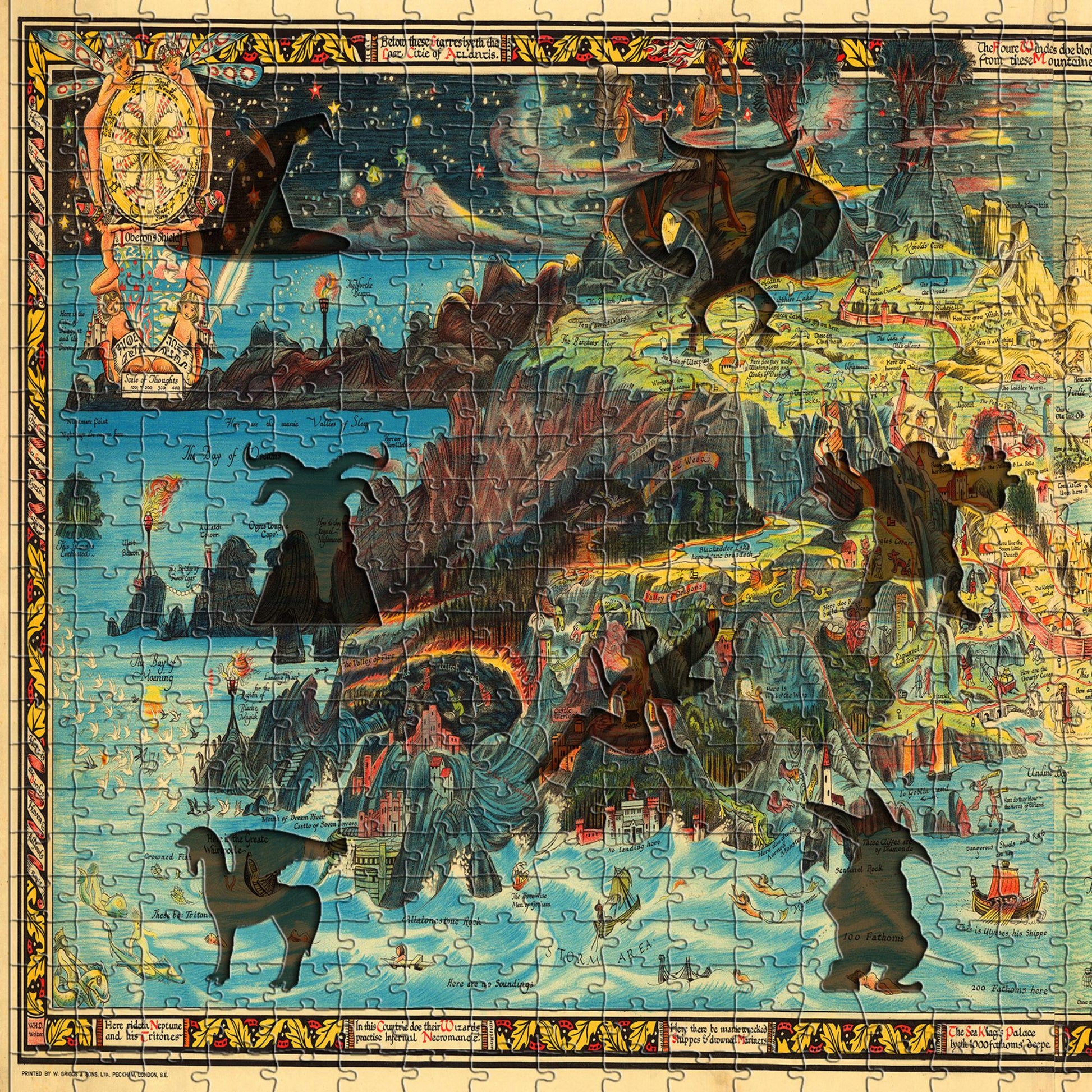 Fairy Land Wooden Vintage Puzzle