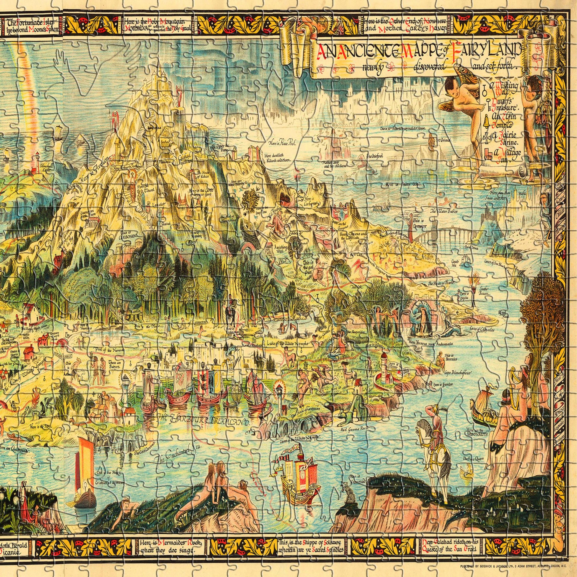 Fairy Land Wooden Vintage Puzzle