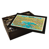 ACAPULCO Bay Vintage Map | Wooden Puzzle | Adult Jigsaw | Map Collector gifts