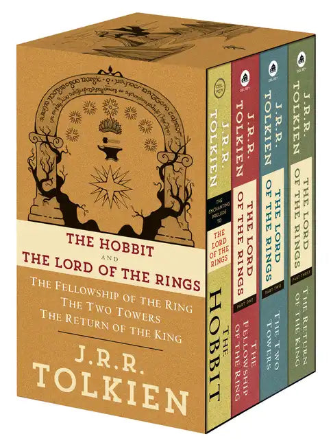 J.R.R. Tolkien 4-Book Boxed Set: The Hobbit, The Fellowship of the Ring, The Two Towers, The Return of the King - Boxed Set