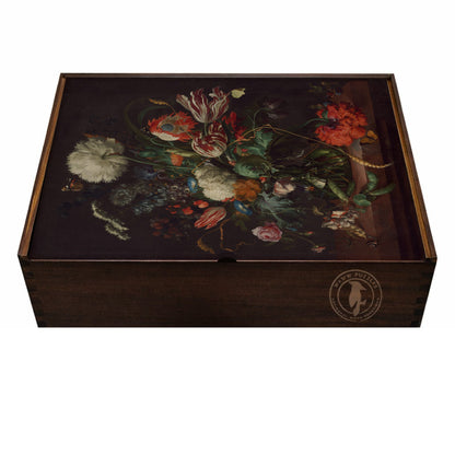 Vase of Flowers by De Heem - Premium Wooden Jigsaw Puzzle