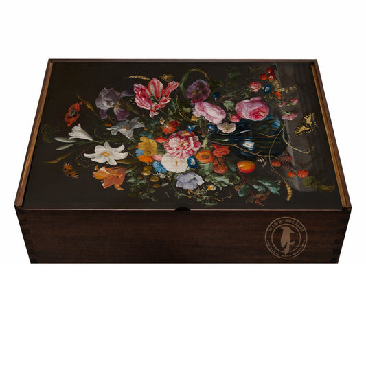Vase of Flowers by De Heem - Premium Wooden Jigsaw Puzzle