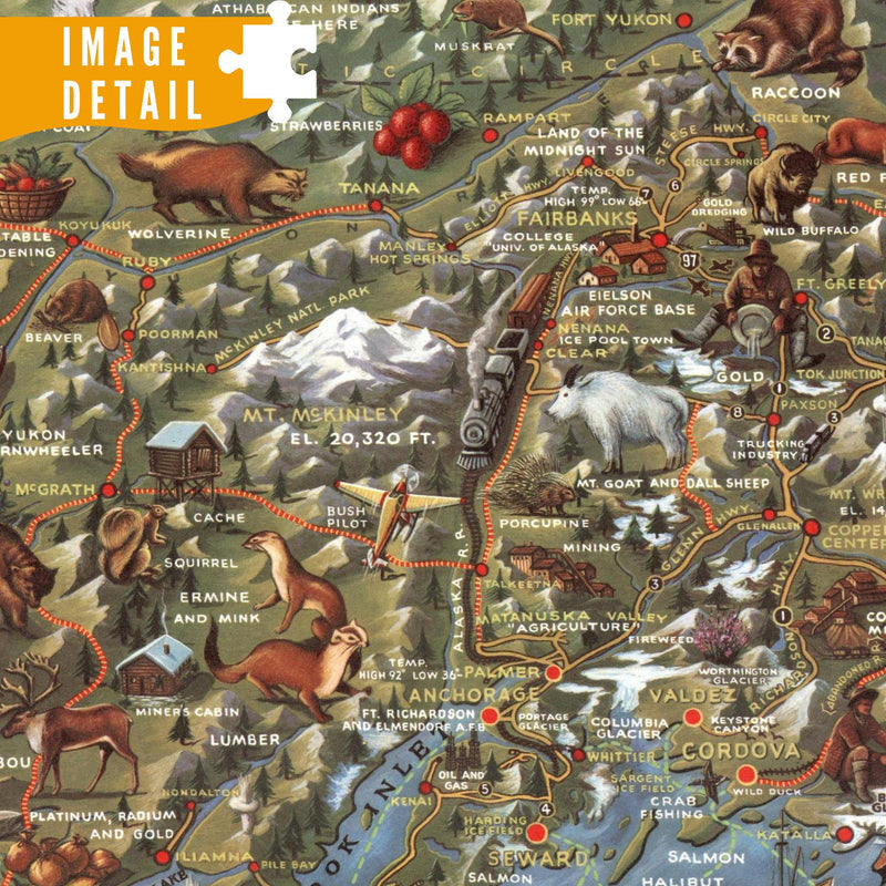 Alaska Wooden Jigsaw Puzzle | Explore Arctic Landscapes | Far North Frontier