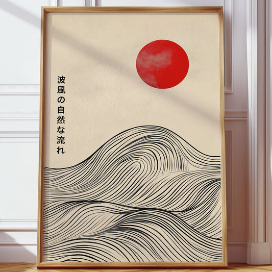 Minimalist Japanese Waves – Timeless Flow of Nature