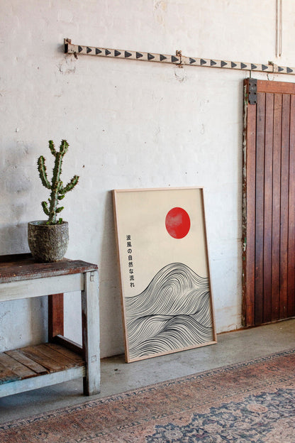 Minimalist Japanese Waves – Timeless Flow of Nature