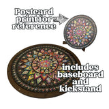 MINI CUSTOM-PHOTO Wooden Puzzle + jigsaw puzzle board | 11" Diameter