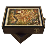 Harvard University Wooden Puzzle  | Radcliffe College Vintage Pictorial Map | Adult Jigsaw