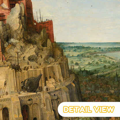 Pieter Bruegel 'Babel Tower' |  Medieval Wooden Jigsaw Puzzle