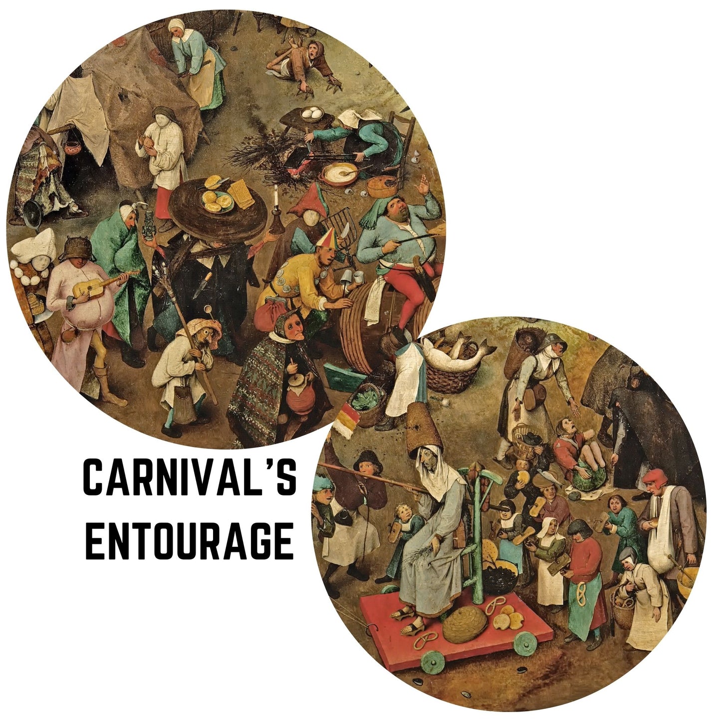 Bruegel’s ‘The Fight Between Carnival and Lent ’ – Premium Wooden Puzzle of Flemish Allegory