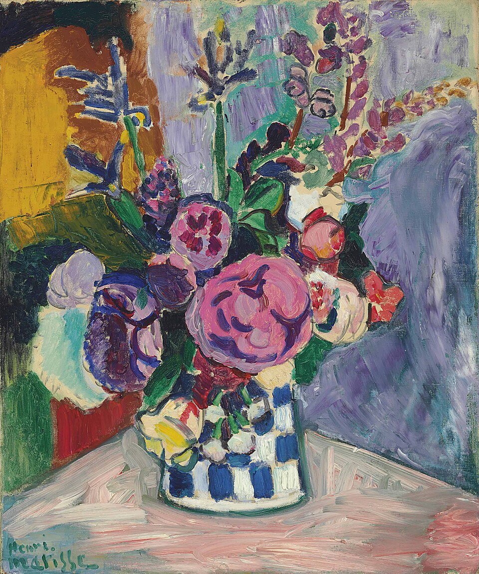 Henri Matisse Peonies and Irises Wooden Jigsaw Puzzle