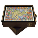 England Vintage Map Wooden Puzzle | Wales | Adult Jigsaw Puzzle