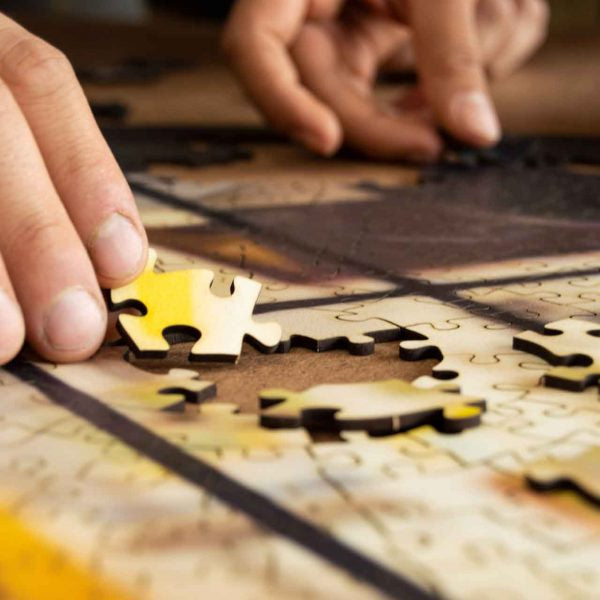 Personalized Teamwork Puzzle – 150-Piece Wooden Jigsaw for Company Events