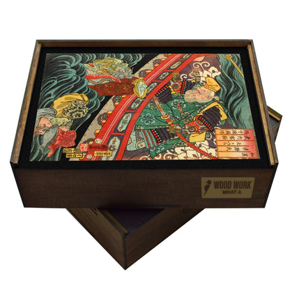 Ukiyo-e Wooden Jigsaw Puzzle
This dynamic Ukiyo-e woodblock print by Utagawa Kuniyoshi