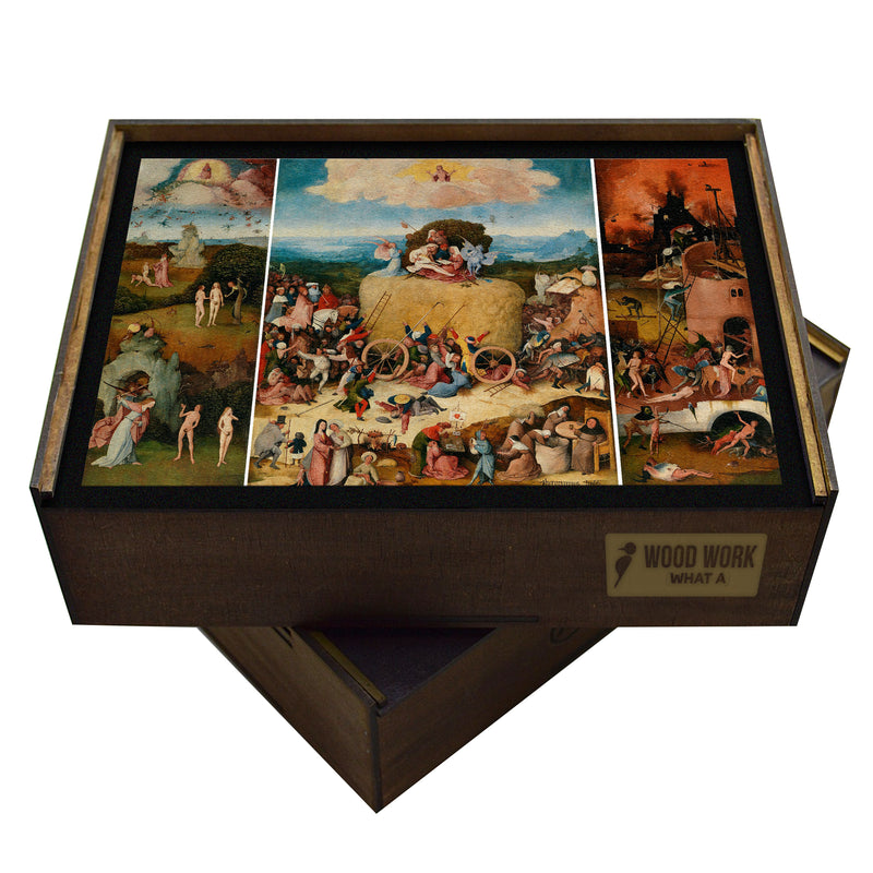 The Haywain by Hieronymus Bosch | Wooden Puzzle | Adult Jigsaw | De hooiwagen
