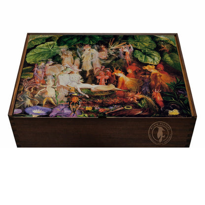 premium wooden puzzle box featuring Fitzgerald's The Fairy's Funeral