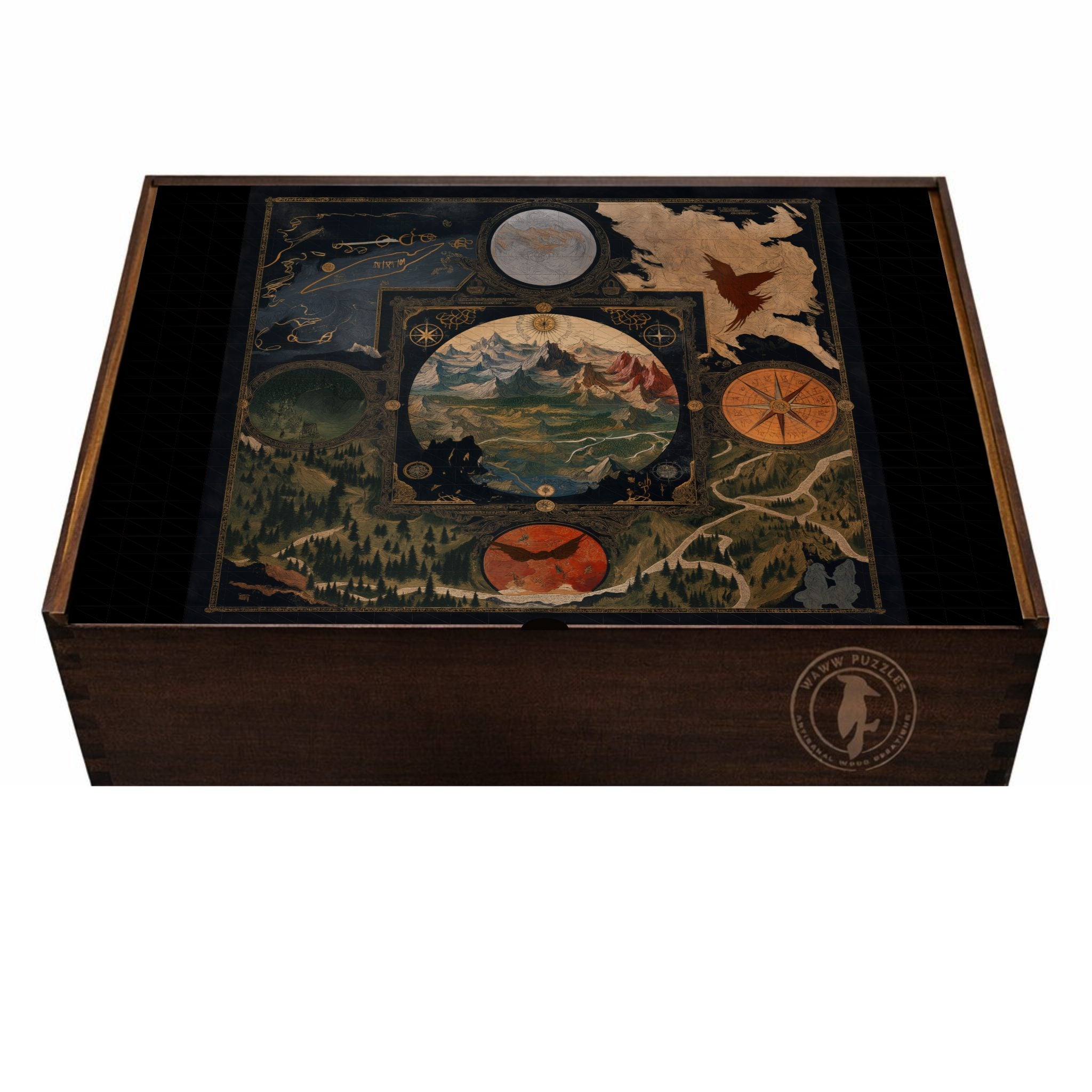 ザワールド Middle Earth Puzzle | WAWW Puzzles Mexico Wooden Jigsaw