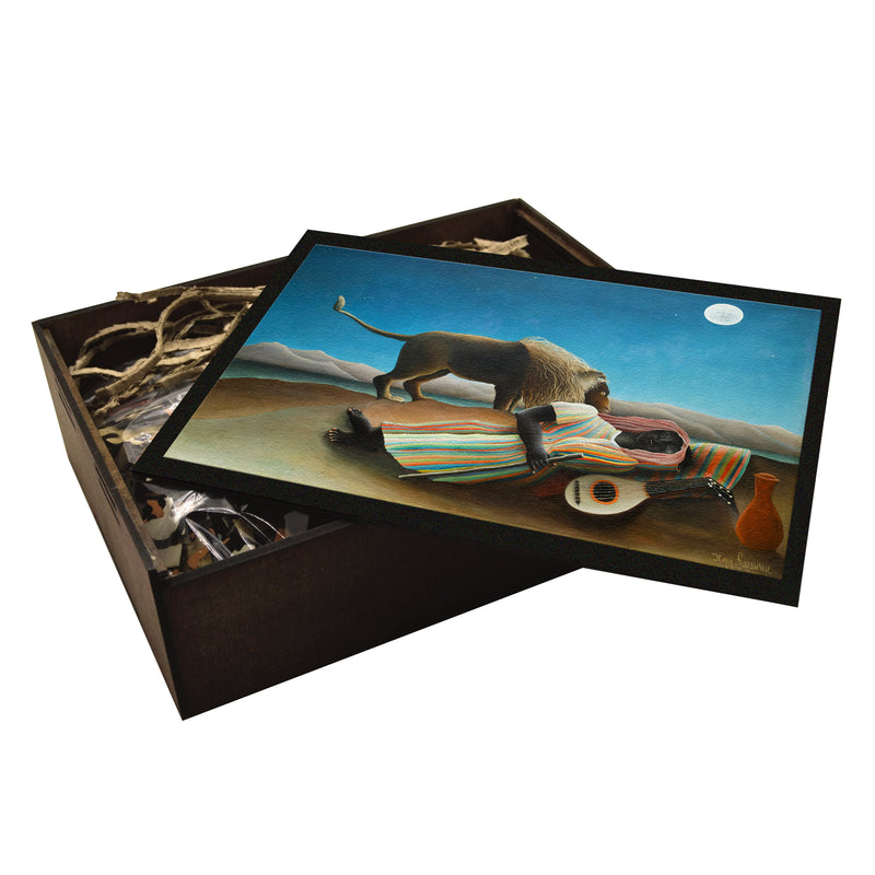 Sleeping Gypsy Wooden Puzzle | Henri Rousseau | Fine Art Jigsaw Puzzle