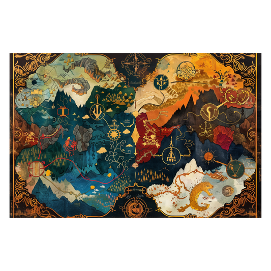 Middle Earth Wooden Puzzle | Jigsaw Tolkien's inspired "Realm of Legends"