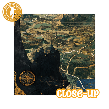 Middle Earth Wooden Puzzle | Jigsaw Tolkien's inspired 'Cartographer'