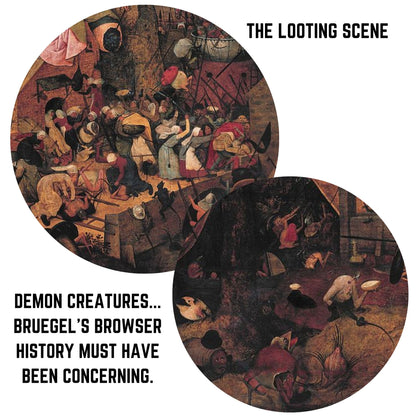 Bruegel's 'Mad Meg (Dulle Griet)' - Handcrafted Wooden Puzzle of Flemish Folklore Masterpiece
