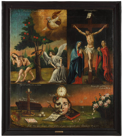 18th-century Memento mori painting with Baroque life and death symbolism