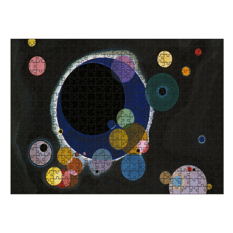 Kandinsky SEVERAL CIRCLES Wooden Puzzle | Adult Jigsaw | Art Collector gifts