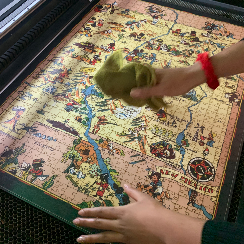 Antique WEST VIRGINIA State Map | Wooden Puzzle | Adult Jigsaw | Unique gifts | Map Collector gifts
