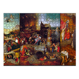 Temptation of Saint Anthony by Hieronymus Bosch| Wooden Puzzle | Adult Jigsaw