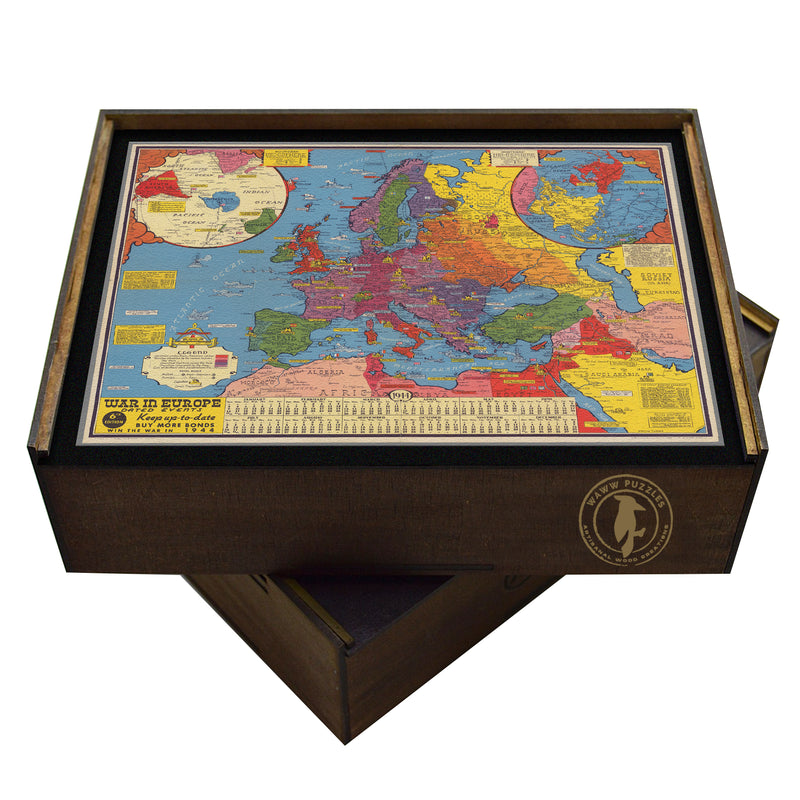WORLD WAR Map Wooden Puzzle | WW2 | Wooden Jigsaws for Veterans