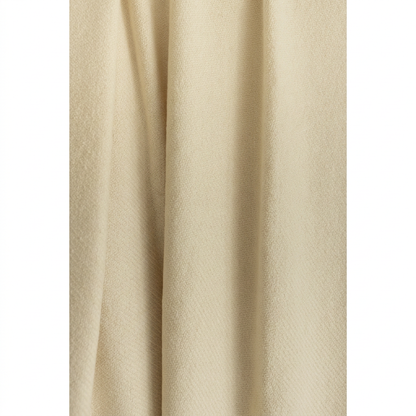 Handloomed Undyed Baby Alpaca & Peruvian Pima Cotton Throw Blanket | Ivory | Kulsi Collection
