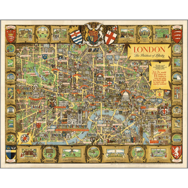 London Vintage Wooden Puzzle | Bastion of Liberty | Adult Jigsaw Puzzle