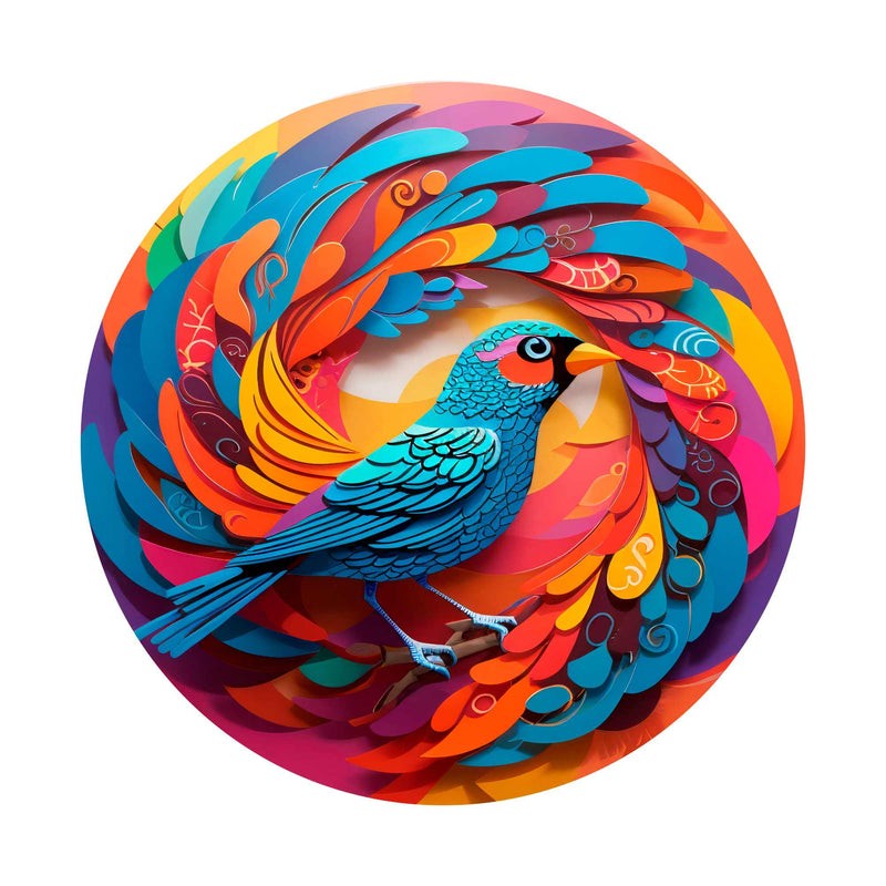 Birds of Paradise Round Wooden Puzzle | Up to 1000 Jigsaw Pieces