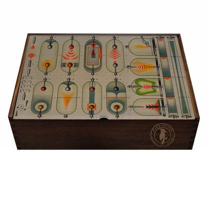 Elegant puzzle box featuring the historic scientific illustration 'Electrical Discharge'