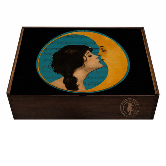 Round Old Dixie Moon: 1920s Vintage Celestial Wooden Jigsaw Puzzle