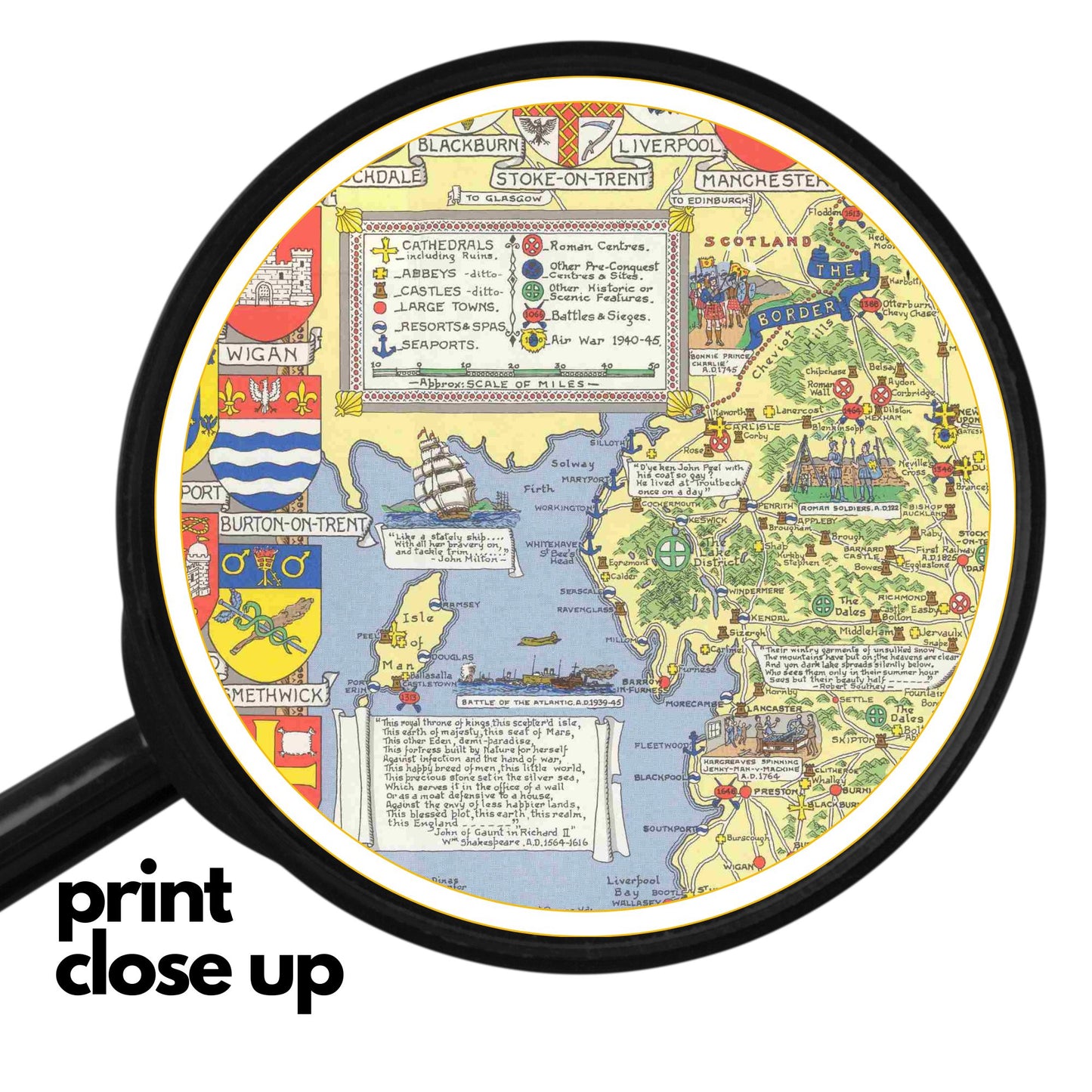Historical Map of England & Wales – Wooden Jigsaw Puzzle
