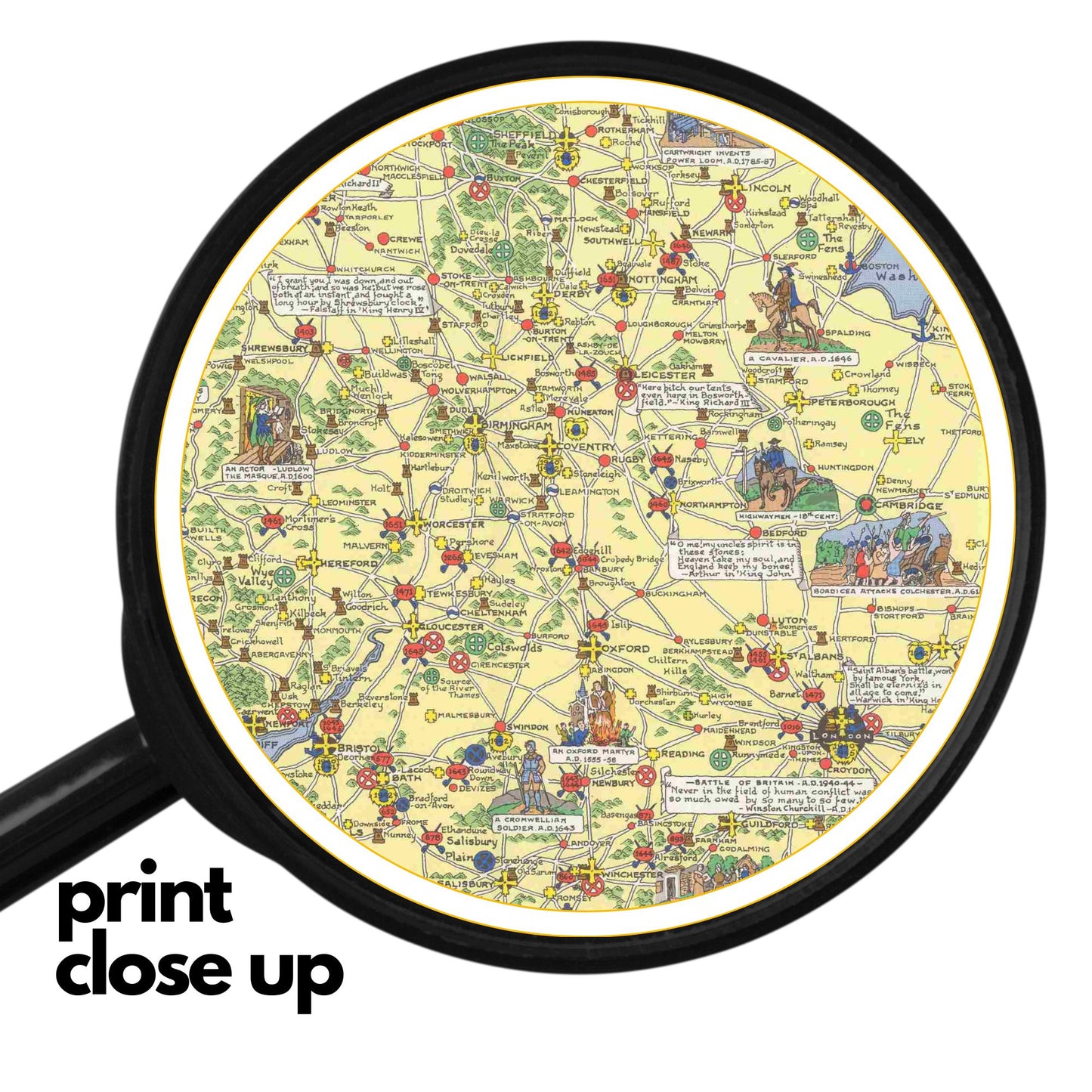 Historical Map of England & Wales – Wooden Jigsaw Puzzle