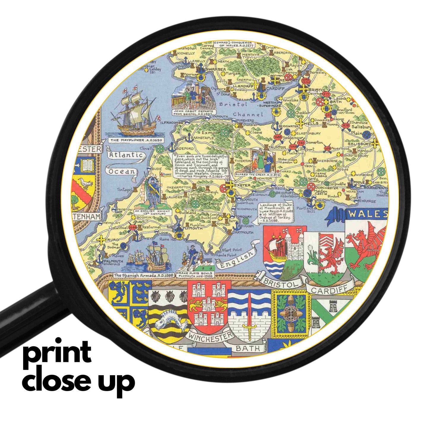 Historical Map of England & Wales – Wooden Jigsaw Puzzle