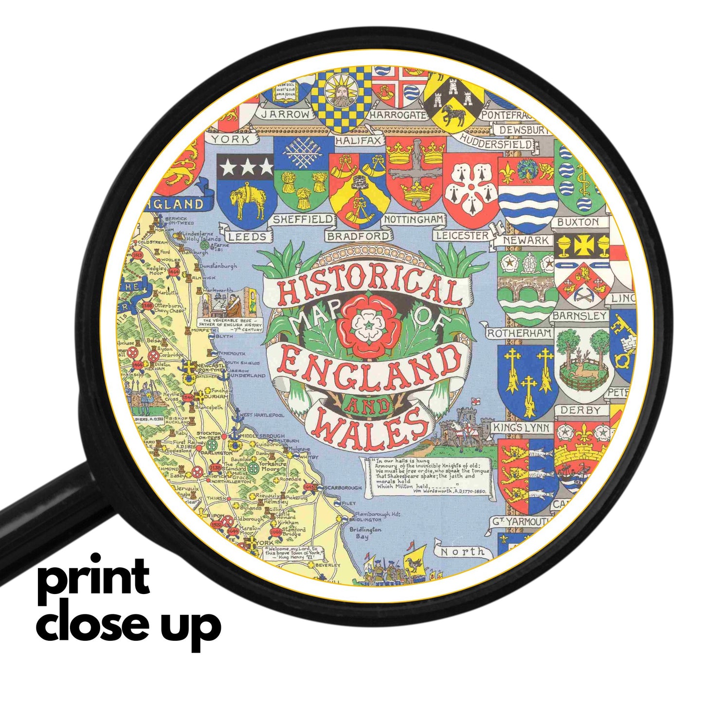 Historical Map of England & Wales – Wooden Jigsaw Puzzle